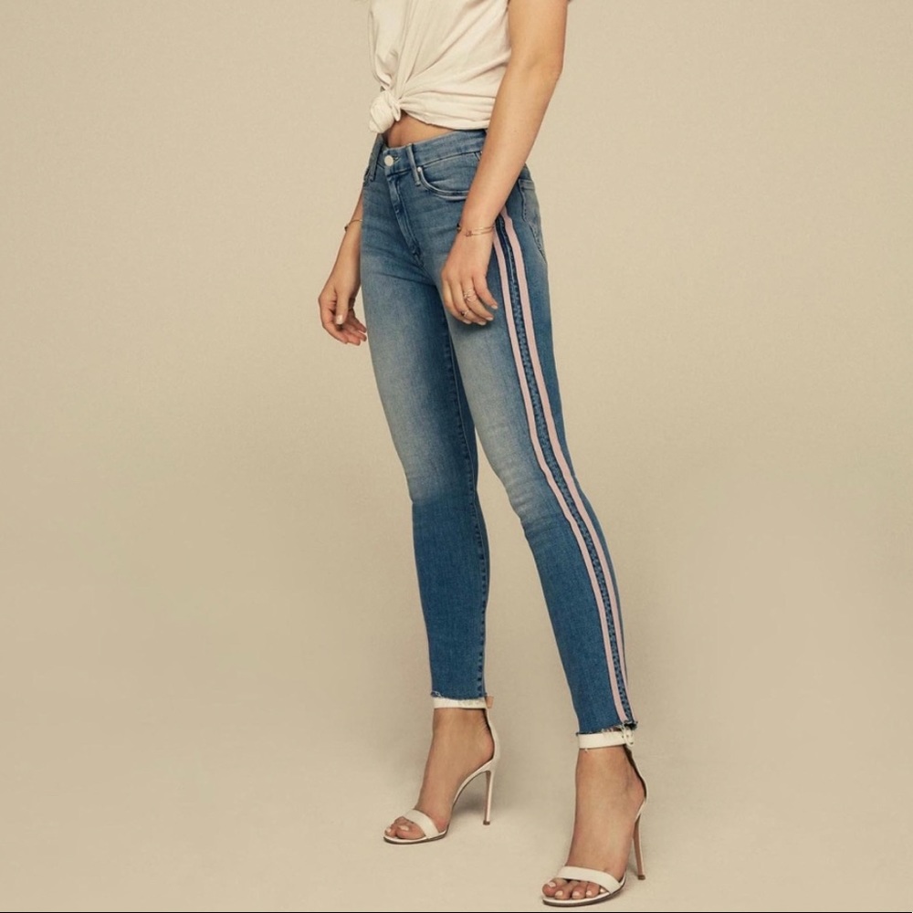 (MOTHER) Looker Ankle Fray in Thunderstruck Racer